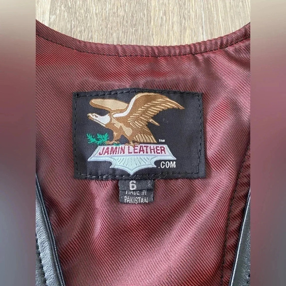 Jasmin Leather Vest size‎ 6 women’s - Picture 4 of 4